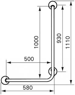 Wandbeugel gebogen afmetingen